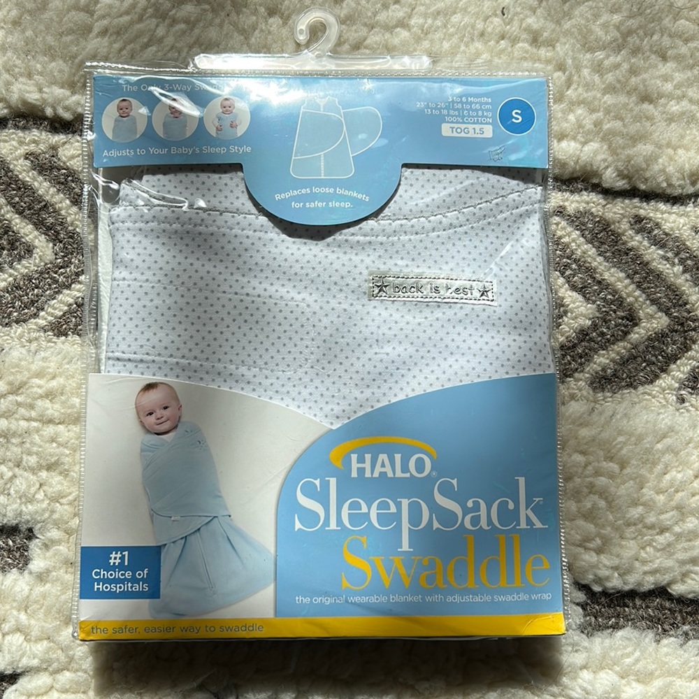 New Halo Sleepsack Swaddle 3-6mo 1.5 tog